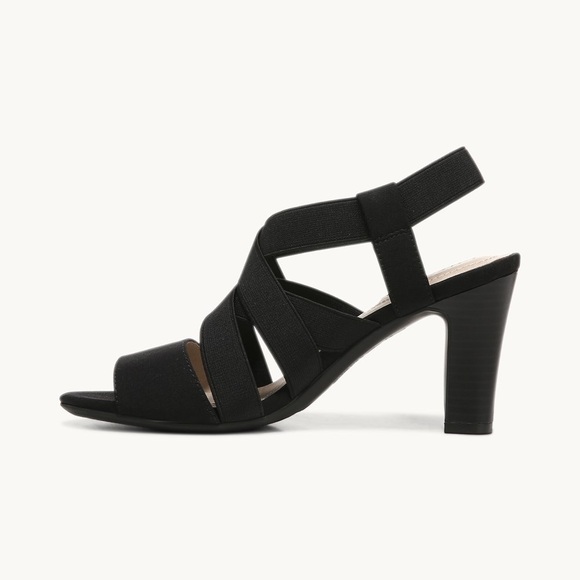 LifeStride Womens Charlotte Black Slip on Heels Shoes 8 Medium (B,M) BHFO 9145 - Picture 3 of 7